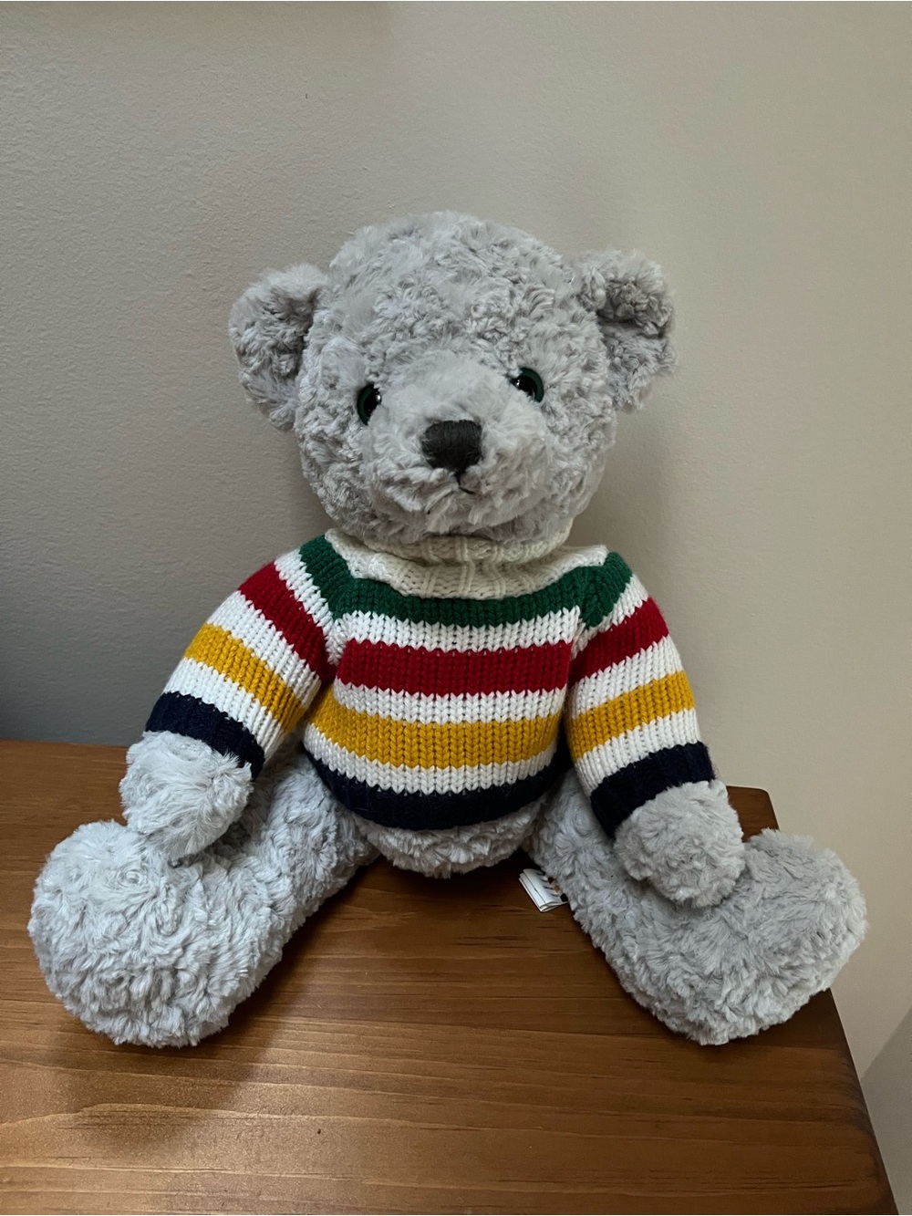 HBC Hudson's Bay bear wearing knit sweater